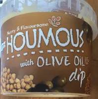 Houmous with olive oil and dip
