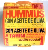 Hummus con aceite de oliva