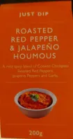 Roasted red pepper and jalapeño houmous