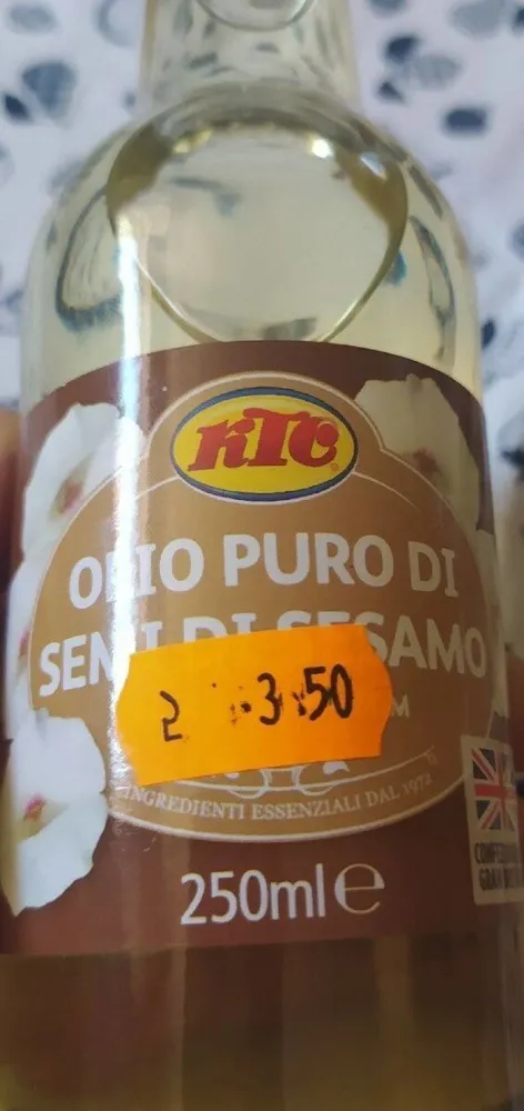 Olio puro di semi di sesamo