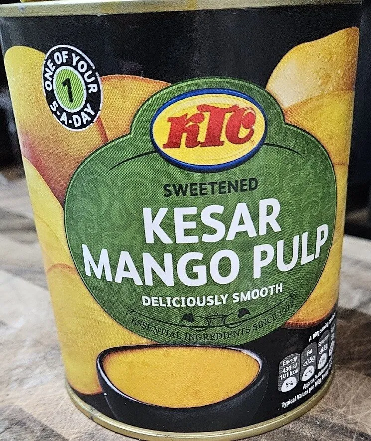 Sweetened Kesar Mango Pulp