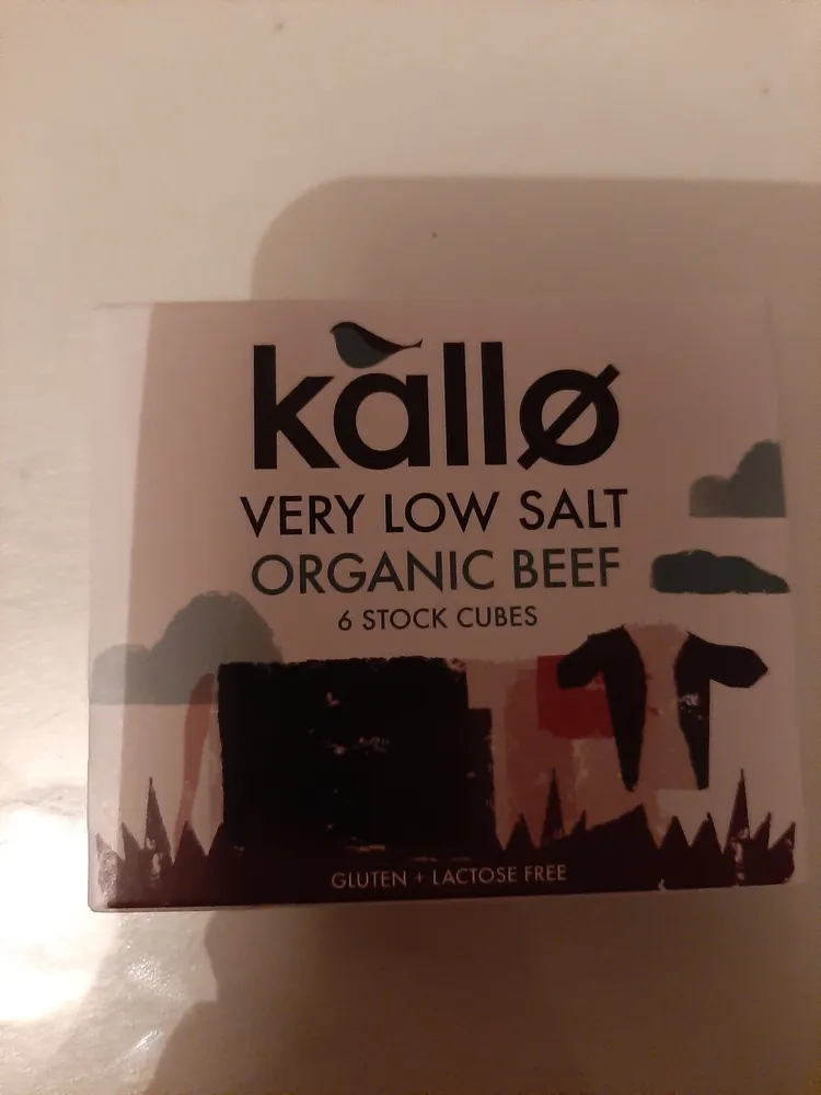 Kallo very low salt organic beef stock cubes