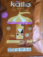 Caramel corn & rice snacks