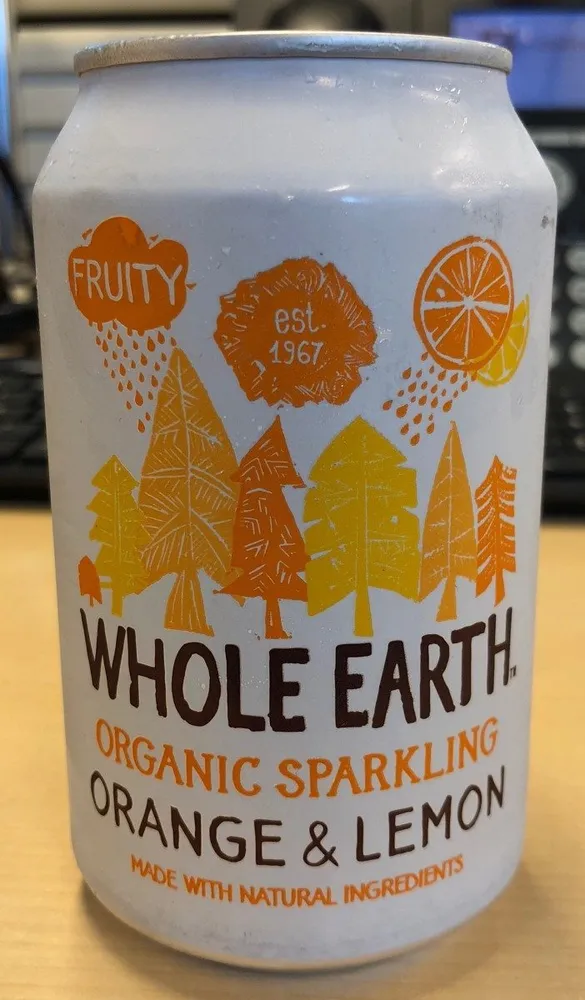 Organic sparkling orange & lemon