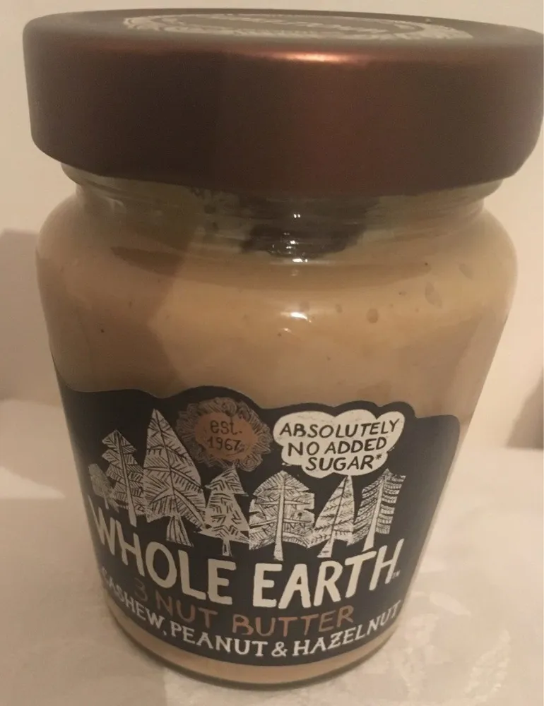 Whole Earth Cashew, Peanut & Hazelnut Butter