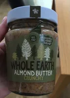 Whole earth crunchy almond butter
