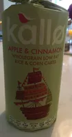 Kallo apple and cinnamon wholegrain low fat rice and corn cakes