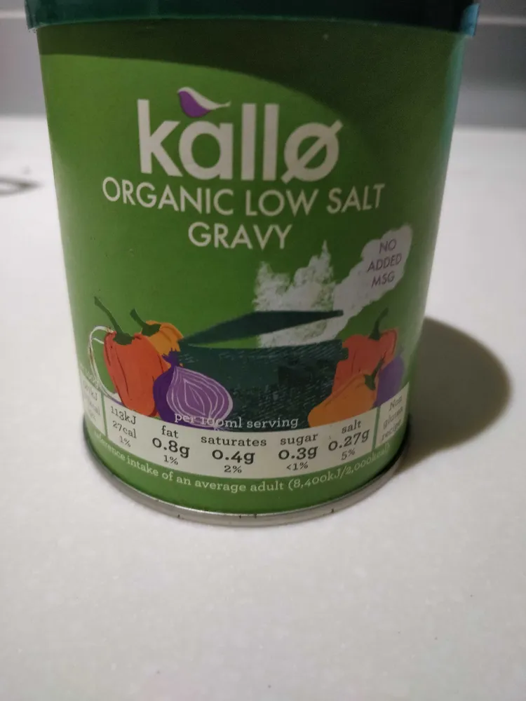 Organic Low Salt Gravy