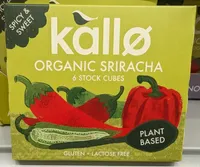 Kallo Organic Sriracha 6 Stock Cubes 66 g