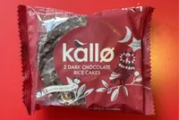 Dark chocolate rice cakes
