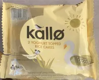 2 yoghurt topped rice cakes