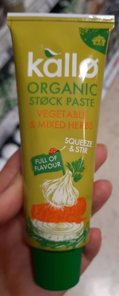Organic stock paste vegetable and mixed herbs