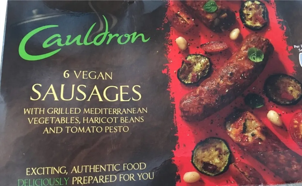 6 vegan sausages