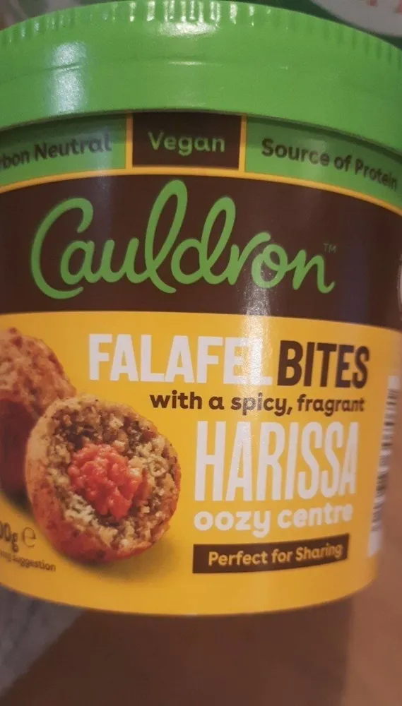 Falafel bites with harissa