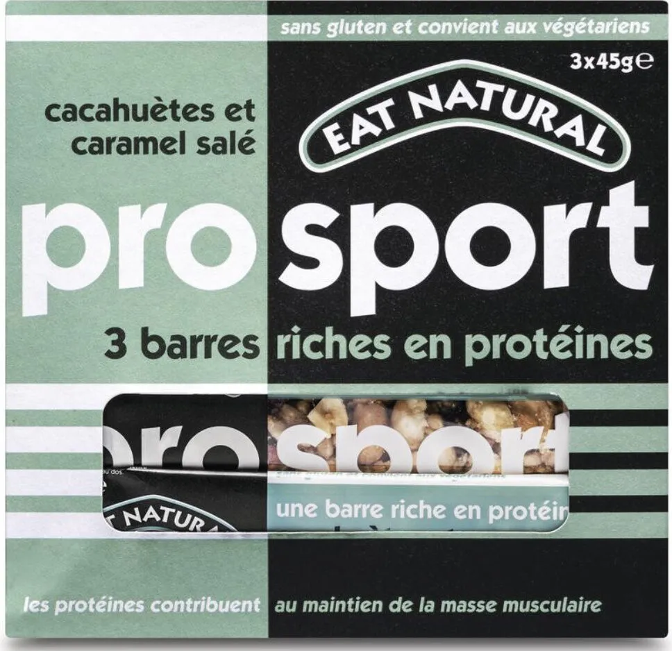 Prosport - barre cacahuètes 🥜et caramel salé