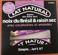 Barres aux noix du Brésil & raisin sec
