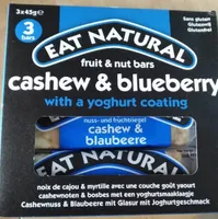 EAT NATURAL fruits & nut bars cashew & blueberry