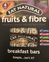 Eat Natural Fruit And Fibre Plums, Peanuts 160G