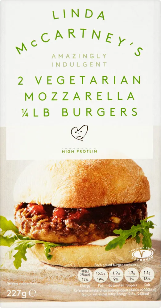 mozzarella 1/4lb burgers