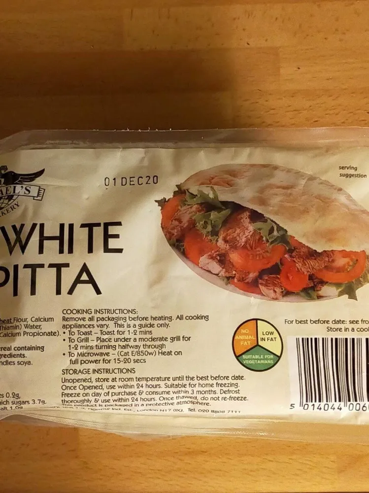 6 White Pita