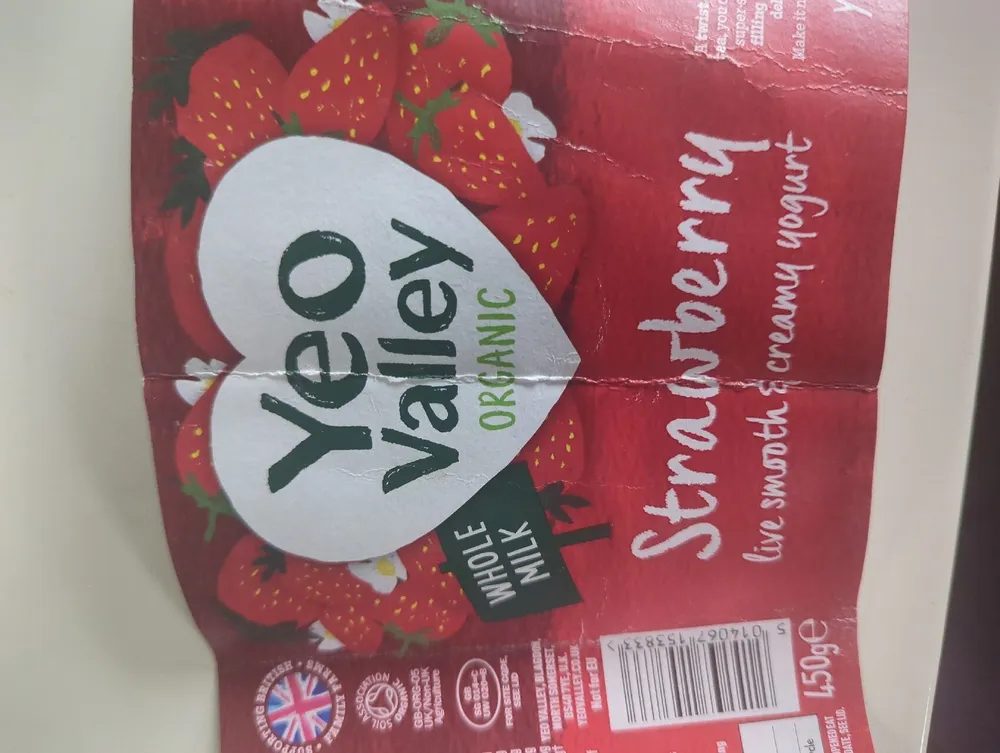 Strawberry Bio Live Yoghurt