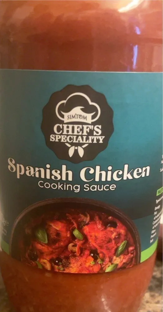 Spanish chicken cooking sauce
