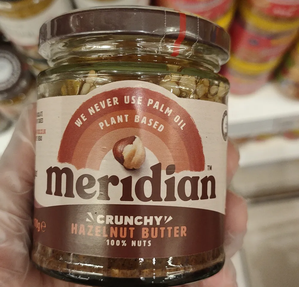 Meridian Natural Hazelnut Butter - Crunchy