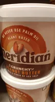 Meridian Natürliche Crunchy Erdnussbutter - Ohne Zuckerzusatz