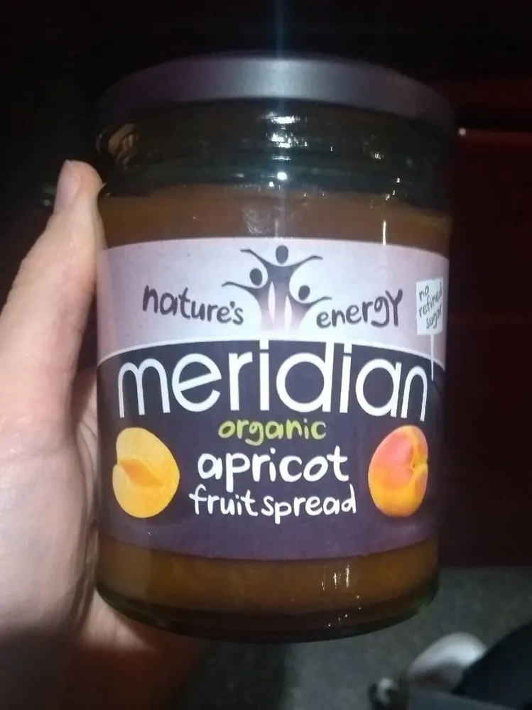 Meridian organic apricot fruit spread