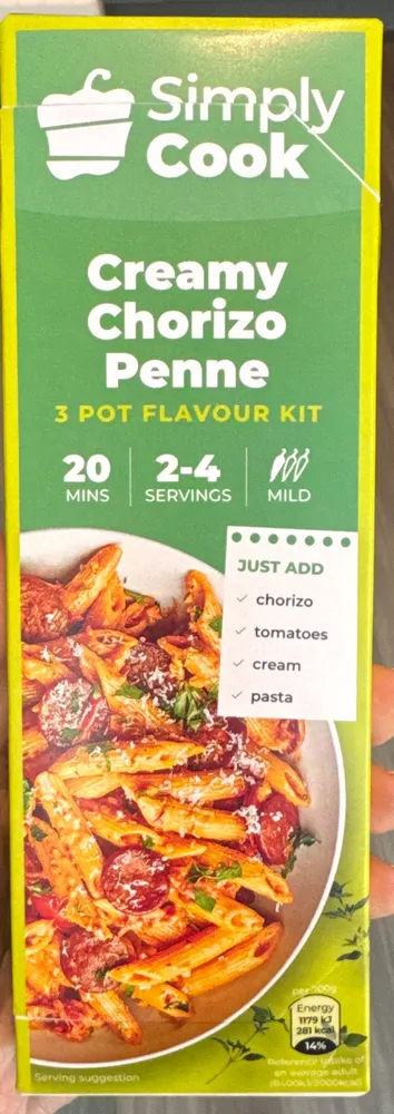 Creamy Chorizo Penne 3 Pot Flavour Kit