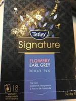 Tetley Signature Thé noir Flowery Earl Grey 18 sachets 32,4 g