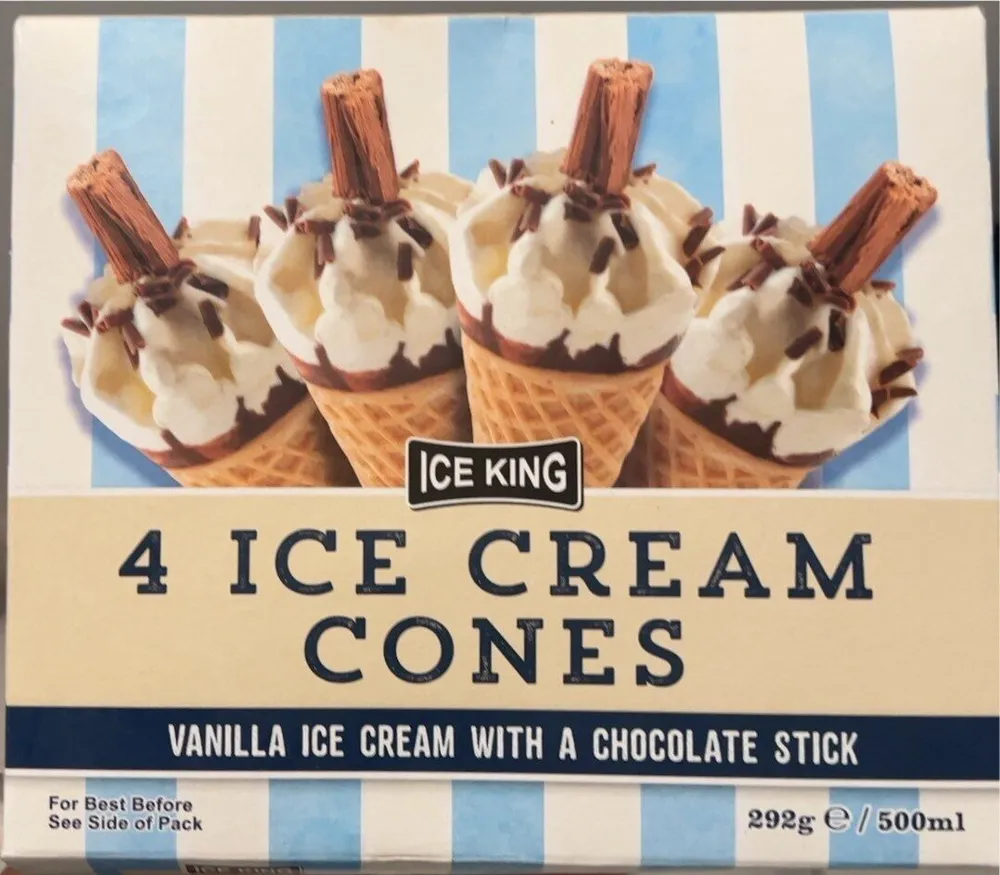 4 ice cream cones