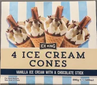 4 ice cream cones