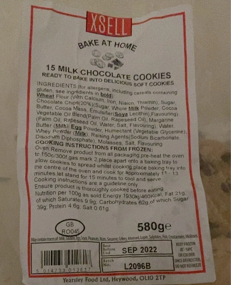 Milk chocolate cookie