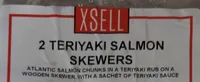 Teriyaki salmon skewers