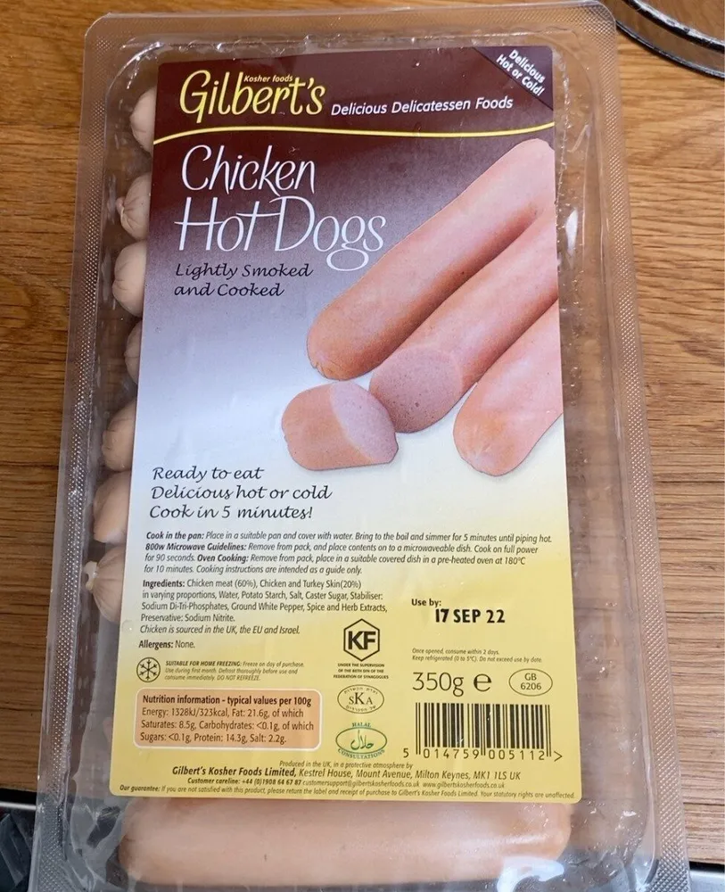 Chicken Hot Dogs