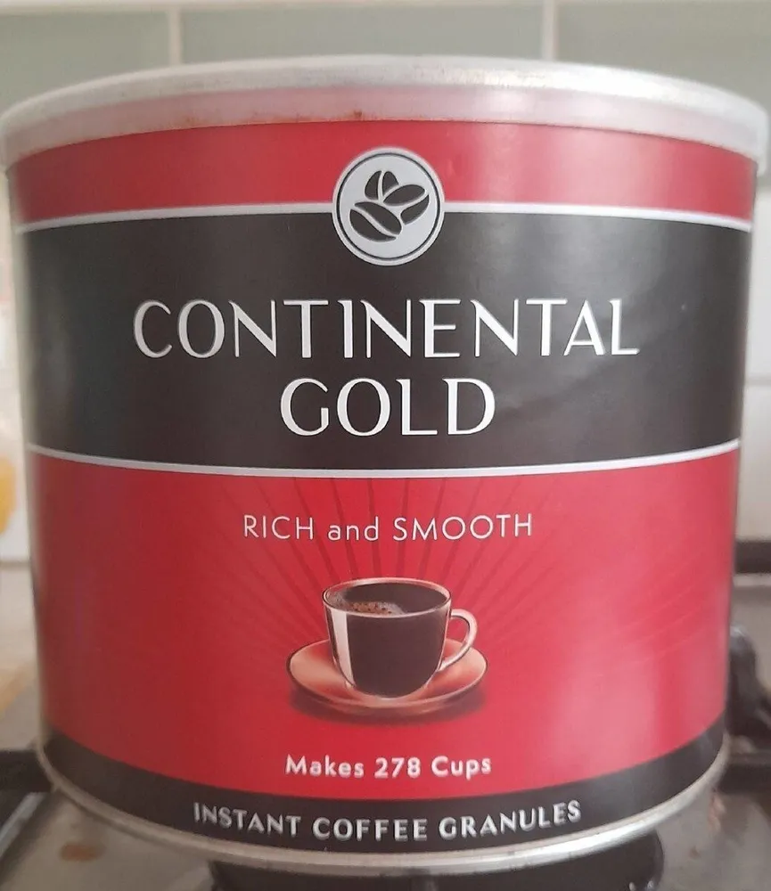 Continental Gold: Rich and Smooth Instant Coffee Granules