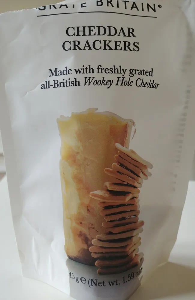 All British Cheddar Crackers, Pouch 20 x 45G
