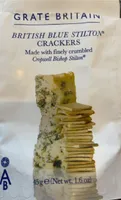 British blue stilton crackers