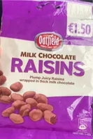 Milk chocolate raisins