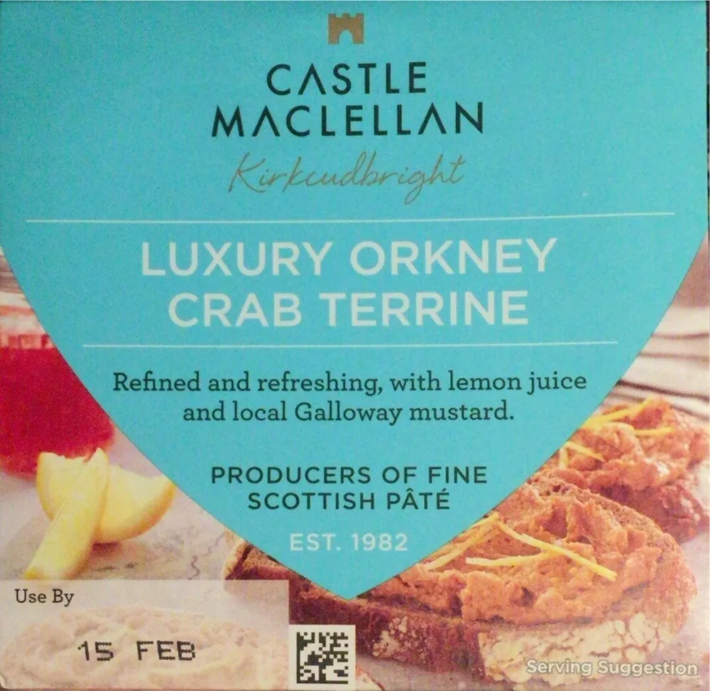 Luxury Orkney Crab Terrine