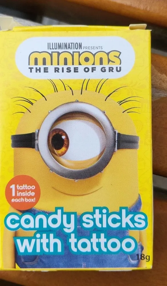 Minions candy sticks