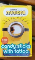 Minions candy sticks