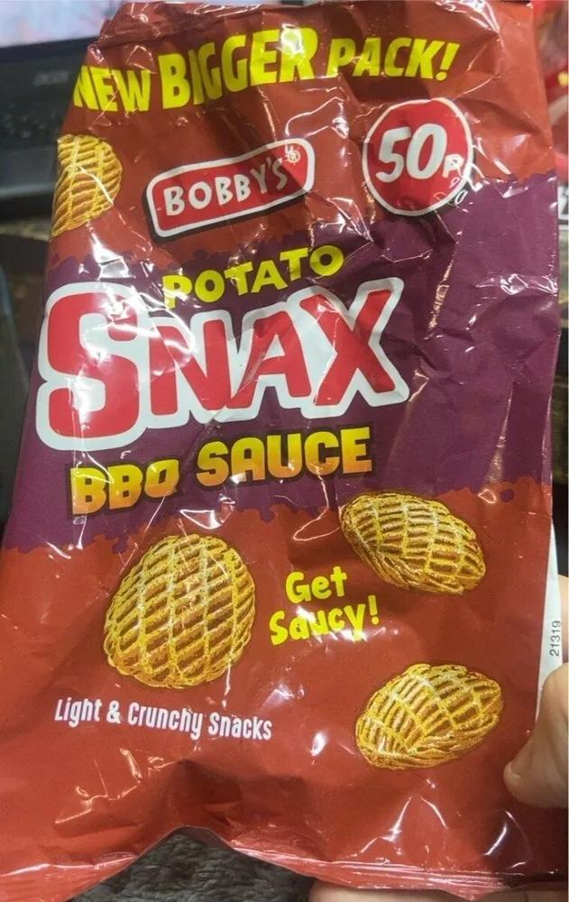 Potato snax bbq sauce