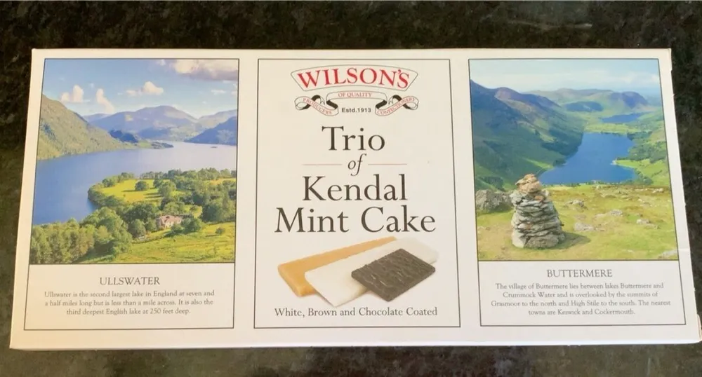 Trio of Kendal mint cake