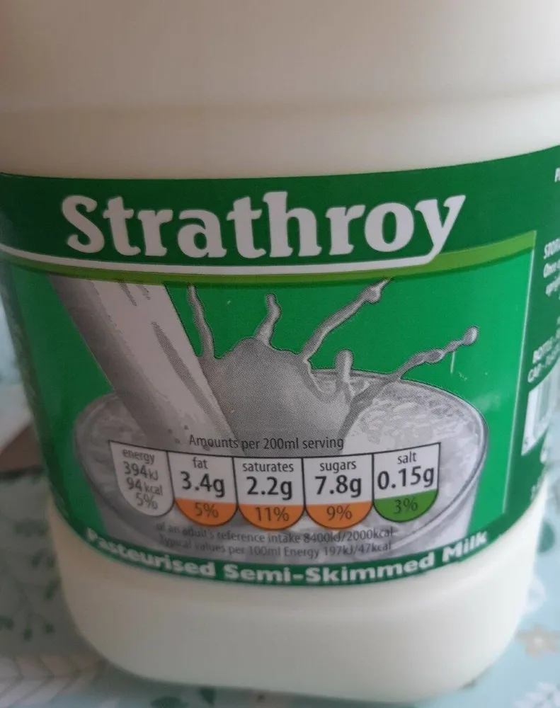 Pasteurized Semi-Skimmed Milk