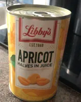 Apricot halved in juice