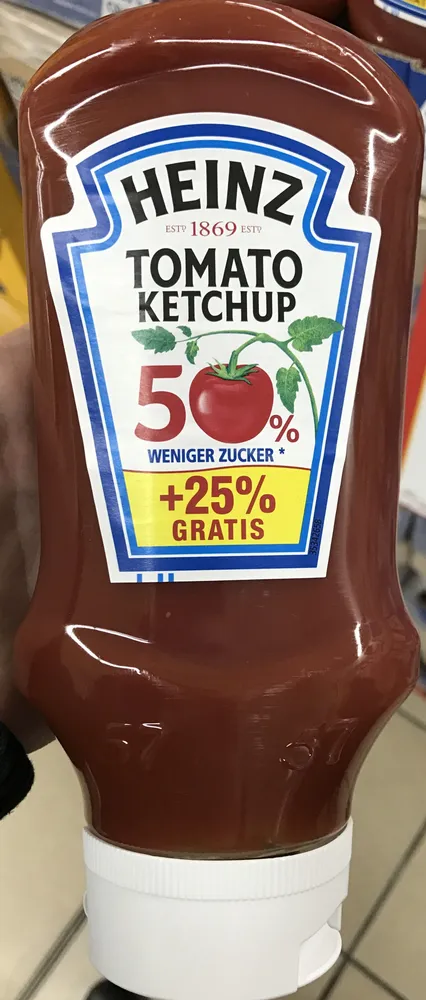 Tomato Ketchup -50% de sucre (+25% gratuit)