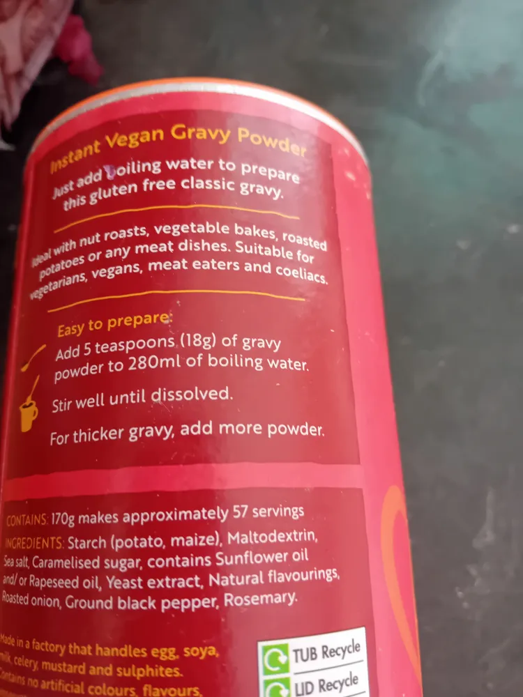 Instant gravy