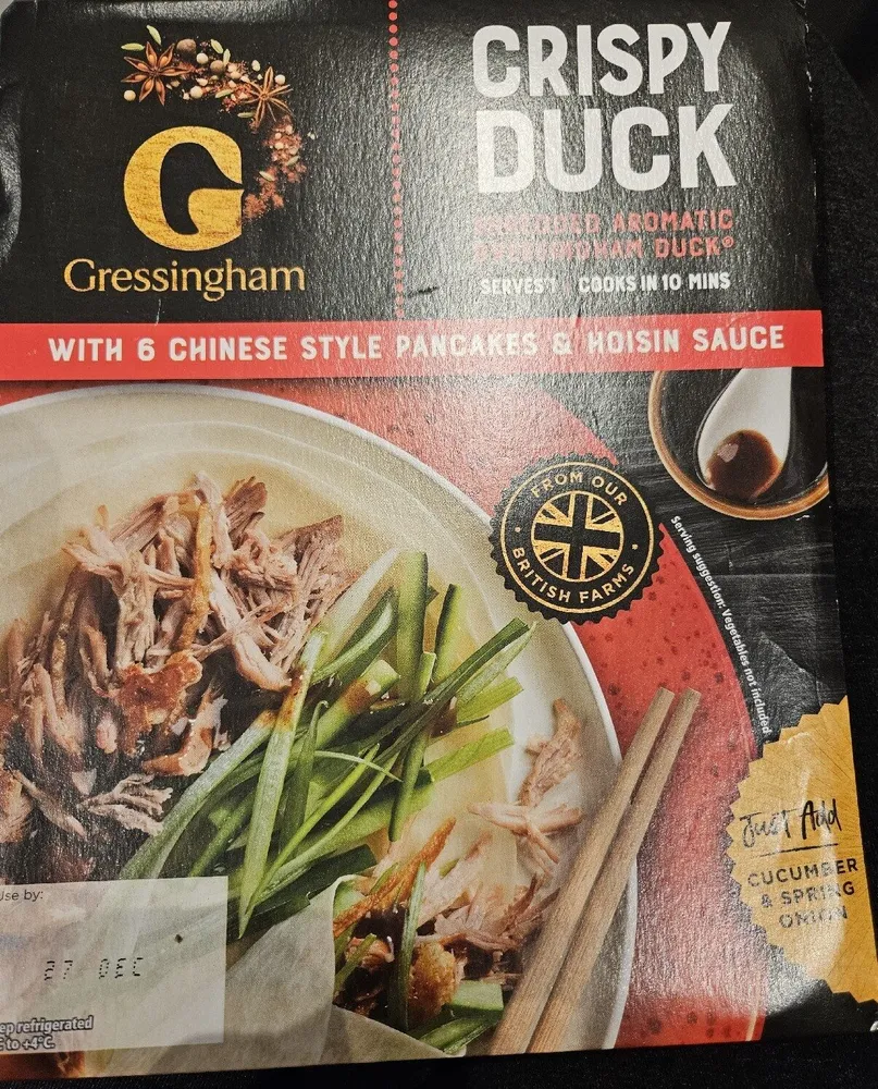 crispy duck with pancakes